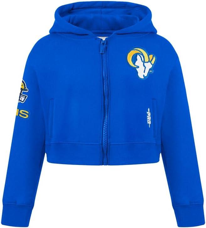 imagePro Standard Big Girls NFL Classic Essentials Full Zip HoodieRoyal Blue