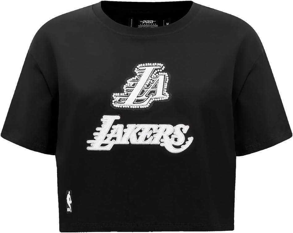 imagePro Standard Womens NBA Pearls Cotton Short Sleeve Boxy TeeBlack