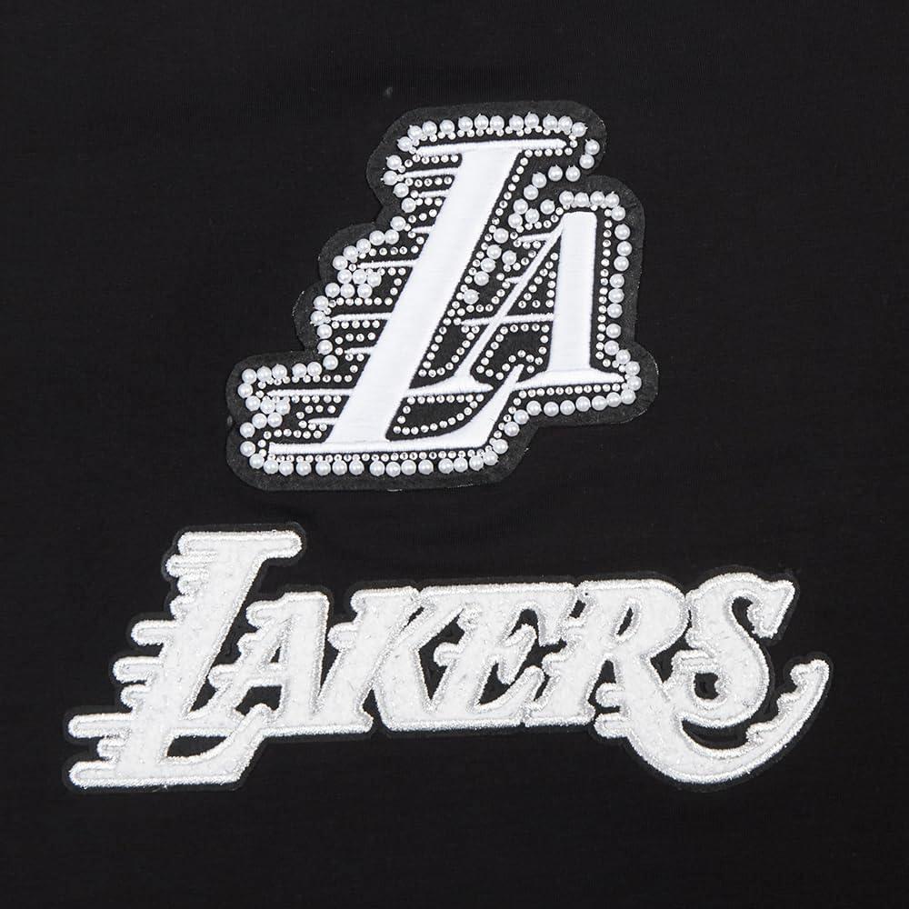 imagePro Standard Womens NBA Pearls Cotton Short Sleeve Boxy TeeBlack