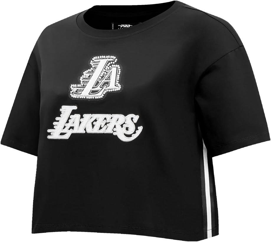 imagePro Standard Womens NBA Pearls Cotton Short Sleeve Boxy TeeBlack