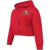 Pro Standard Big Girls NFL Classic Essentials Full Zip Hoodie(Red)