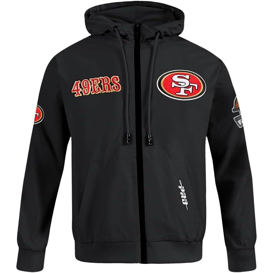 imagePro Standard Mens NFL Area Code Varsity JacketBlack
