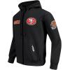 Pro Standard Mens NFL Area Code Varsity Jacket(Black)