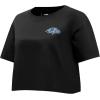 Pro Standard Womens NFL Baltimore Ravens Varsity Blues Short Sleeve Boxy Tee Black XS