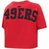 Pro Standard Womens NFL Wingspan Short Sleeve Boxy Tee(Red)