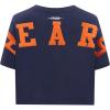 Pro Standard Womens NFL Wingspan Short Sleeve Boxy Tee(Midnight Navy)