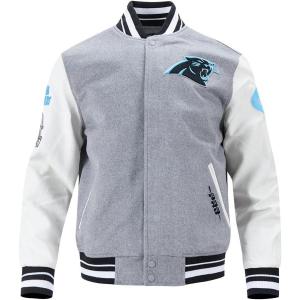 Pro Standard Mens NFL Old English Varsity Jacket(Grey)