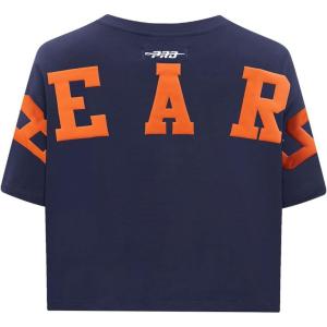 Pro Standard Womens NFL Wingspan Short Sleeve Boxy Tee(Midnight Navy)