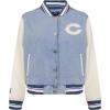 Pro Standard Womens NFL Chicago Bears Varsity Blues Denim Jacket Denim/Linen XS