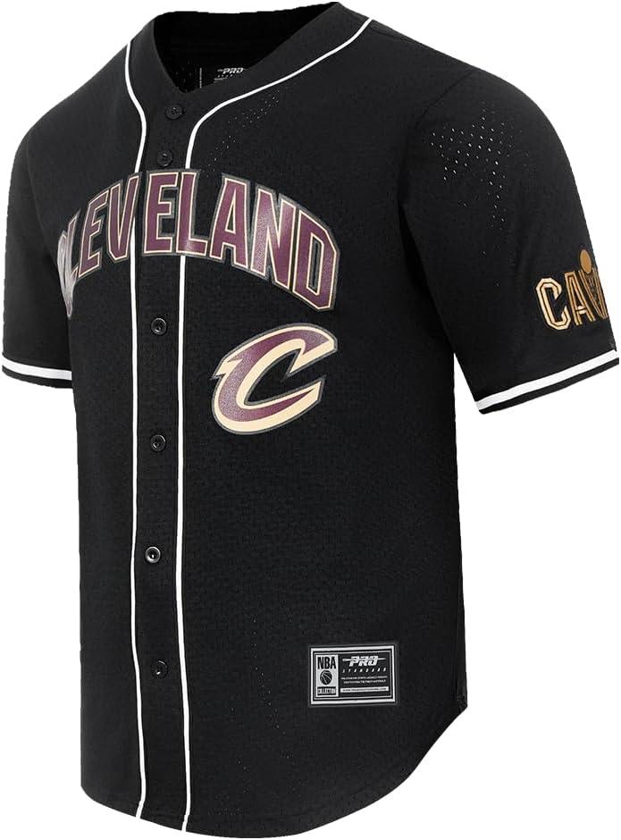 imageMens NBA Mesh Button Down TopBlack