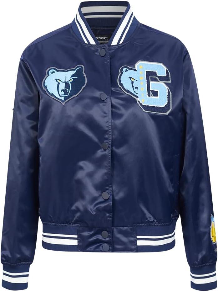 imagePro Standard Womens NBA Mash Up Satin JacketMidnight Navy
