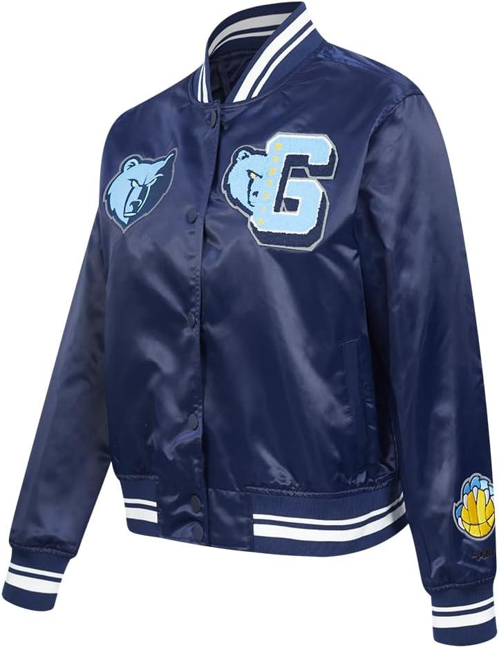 imagePro Standard Womens NBA Mash Up Satin JacketMidnight Navy