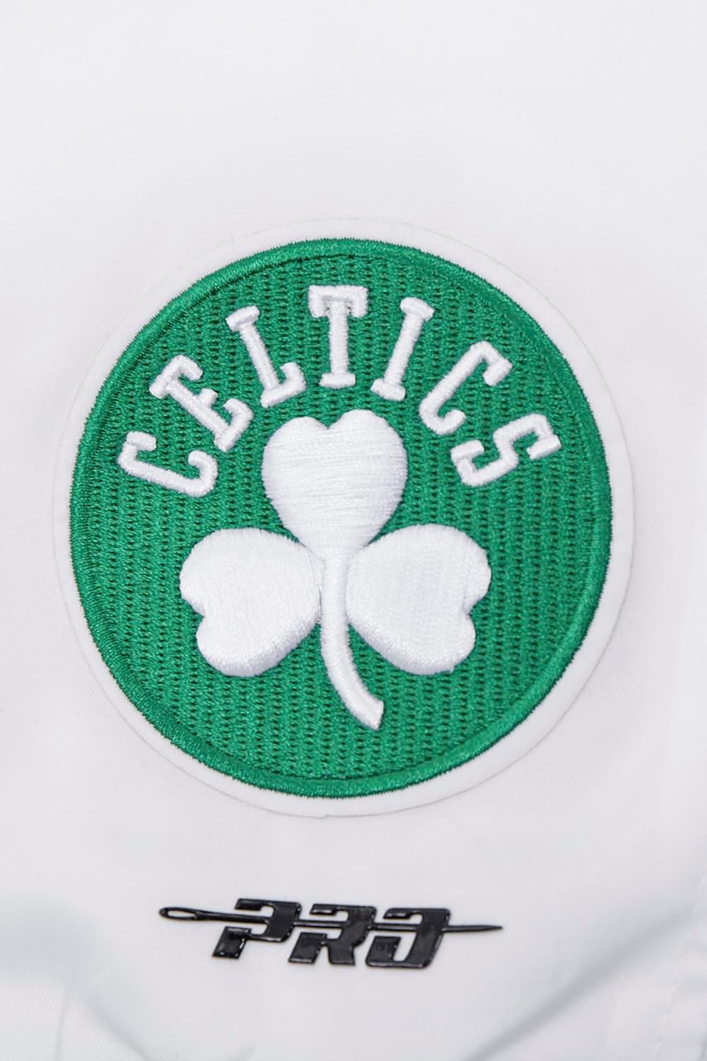 imagePro Standard Womens NBA Mash Up Satin JacketWhiteGreen