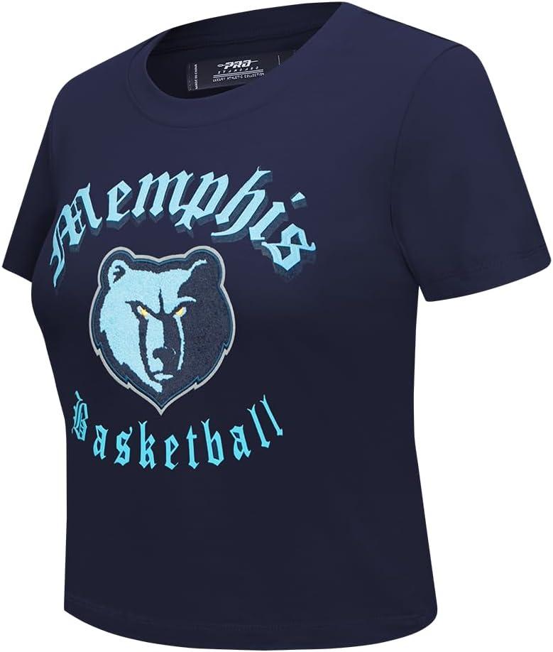 imagePro Standard Womens NBA Old English Cotton Short Sleeve Slim Fit TeeMidnight Navy
