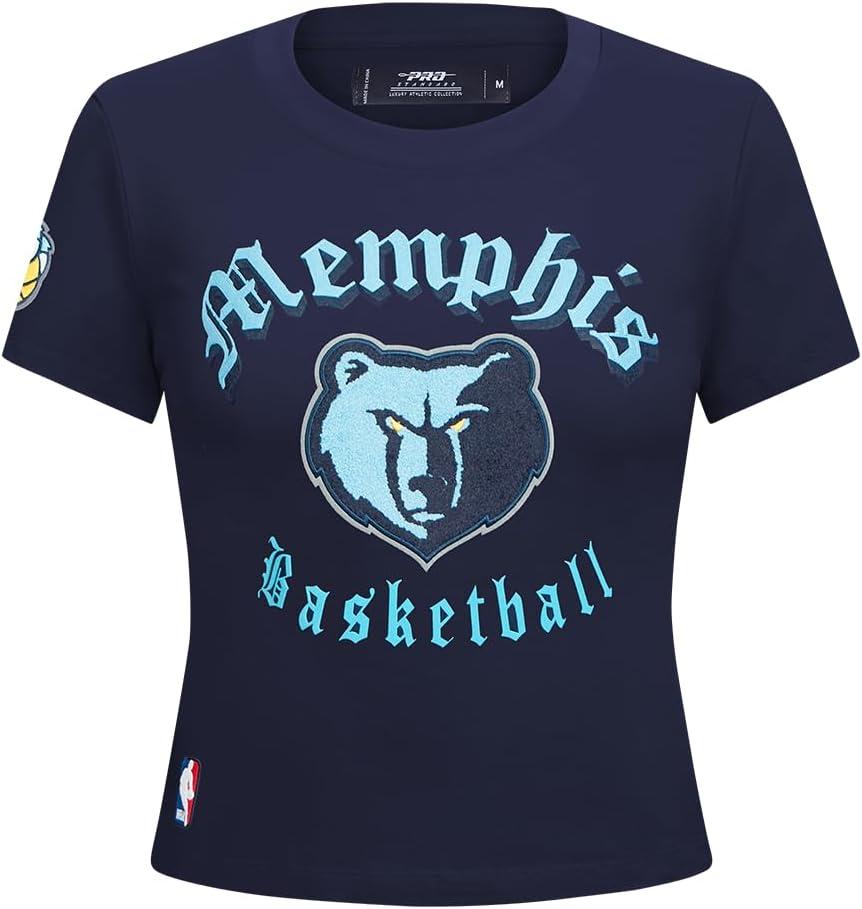 imagePro Standard Womens NBA Old English Cotton Short Sleeve Slim Fit TeeMidnight Navy
