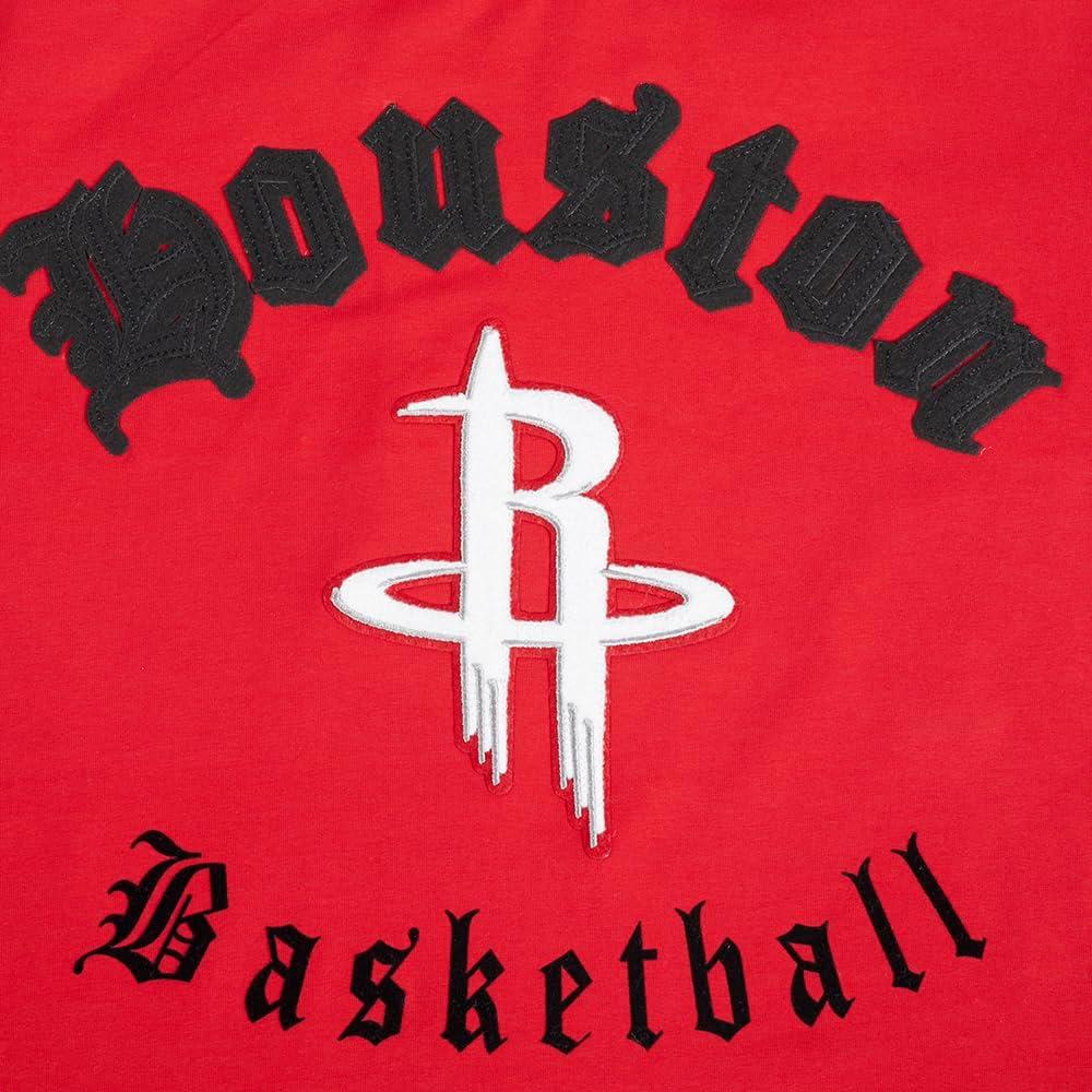 imagePro Standard Womens NBA Old English Cotton Short Sleeve Slim Fit TeeRed