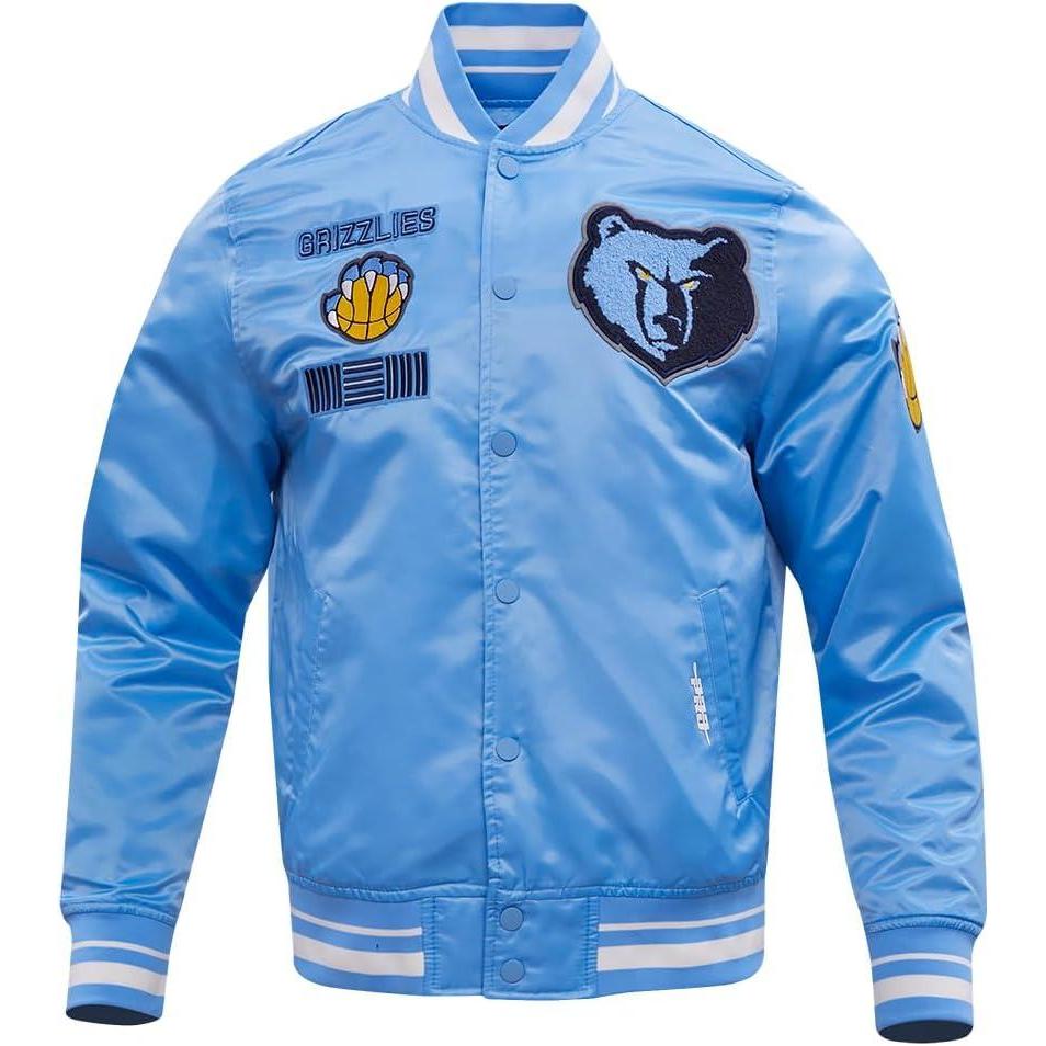 imagePro Standard NBA mens Mens Nba Retro Classics Satin JacketUniversity Blue