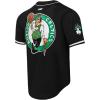 Mens NBA Mesh Button Down Top(Black)