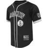 Mens NBA Mesh Button Down Top(Black/Gray)