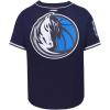 Mens NBA Mesh Button Down Top(Midnight Navy)