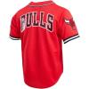 Mens NBA Mesh Button Down Top(Red)