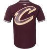 Mens NBA Mesh Button Down Top(Wine)
