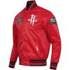 Pro Standard NBA mens Mens Nba Retro Classics Satin Jacket(Red/Black)