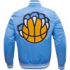 Pro Standard NBA mens Mens Nba Retro Classics Satin Jacket(University Blue)