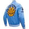 Pro Standard NBA mens Mens Nba Retro Classics Satin Jacket(University Blue)