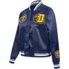 Pro Standard Womens NBA Mash Up Satin Jacket(Midnight Navy)