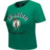 Pro Standard Womens NBA Old English Cotton Short Sleeve Slim Fit Tee(Kelly Green)