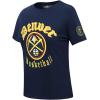 Pro Standard Womens NBA Old English Cotton Short Sleeve Slim Fit Tee(Midnight Navy)