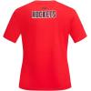 Pro Standard Womens NBA Old English Cotton Short Sleeve Slim Fit Tee(Red)