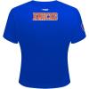 Pro Standard Womens NBA Old English Cotton Short Sleeve Slim Fit Tee(Royal Blue)