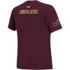Pro Standard Womens NBA Old English Cotton Short Sleeve Slim Fit Tee(Wine)