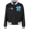Pro Standard Womens NBA Mash Up Varsity Jacket(Black/Gray)
