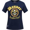 Pro Standard Womens NBA Old English Cotton Short Sleeve Slim Fit Tee(Midnight Navy)