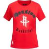 Pro Standard Womens NBA Old English Cotton Short Sleeve Slim Fit Tee(Red)