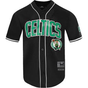 Mens NBA Mesh Button Down Top(Black)
