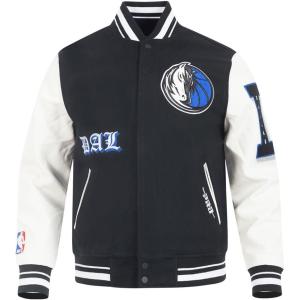 Pro Standard Mens NBA Mash Up Varsity Jacket(Wine/White)