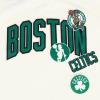 Womens NBA Retro Cascade Cotton Short Sleeve Slim Fit Tee(Eggshell/ Kelly Green)