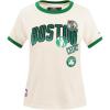 Womens NBA Retro Cascade Cotton Short Sleeve Slim Fit Tee(Eggshell/ Kelly Green)