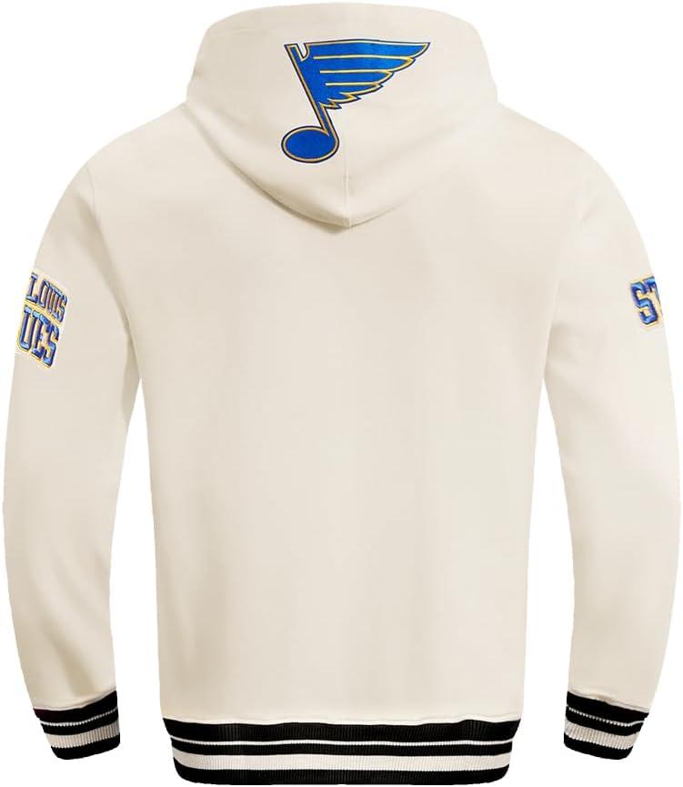 imagePro Standard Mens NHL Retro Classics Brushed Back French Terry Pull Over HoodieEggshell Midnight Navy