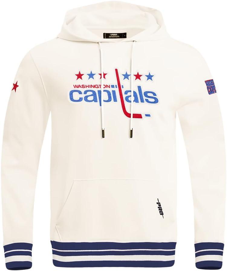 imagePro Standard Mens NHL Retro Classics Brushed Back French Terry Pull Over HoodieEggshell Midnight Navy