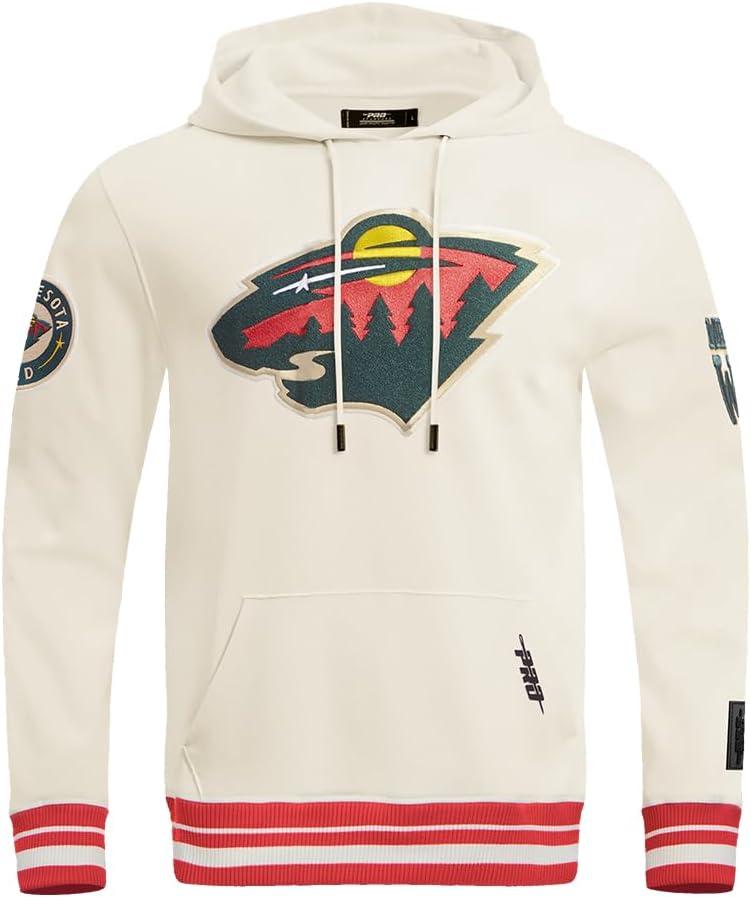 imagePro Standard Mens NHL Retro Classics Brushed Back French Terry Pull Over HoodieEggshell Red