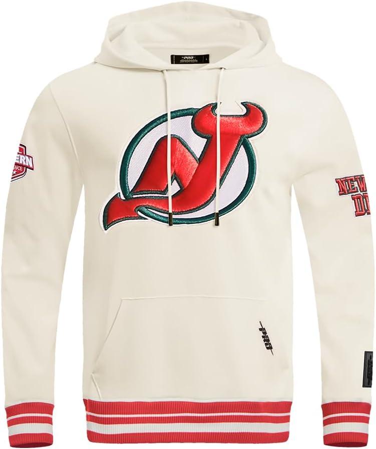 imagePro Standard Mens NHL Retro Classics Brushed Back French Terry Pull Over HoodieEggshell Red