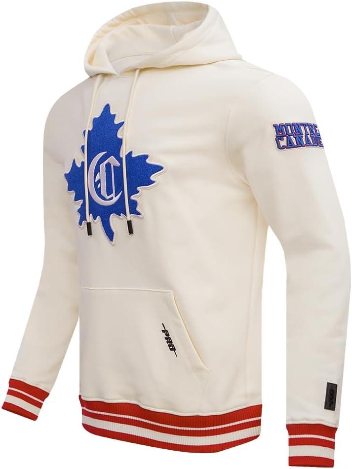 imagePro Standard Mens NHL Retro Classics Brushed Back French Terry Pull Over HoodieEggshell Red