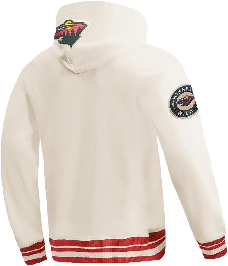imagePro Standard Mens NHL Retro Classics Brushed Back French Terry Pull Over HoodieEggshell Red