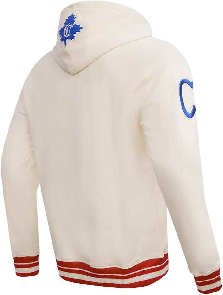 imagePro Standard Mens NHL Retro Classics Brushed Back French Terry Pull Over HoodieEggshell Red