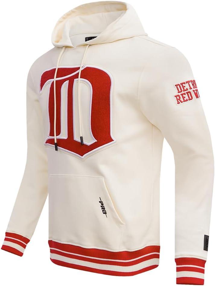 imagePro Standard Mens NHL Retro Classics Brushed Back French Terry Pull Over HoodieEggshell Red